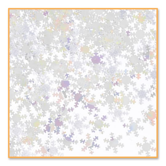 Beistle 1/2oz. Iridescent Snowflakes Confetti Packs, 3ct.